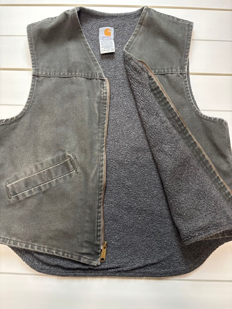 Carhartt ダックベスト メイドインUSA カラーMOS