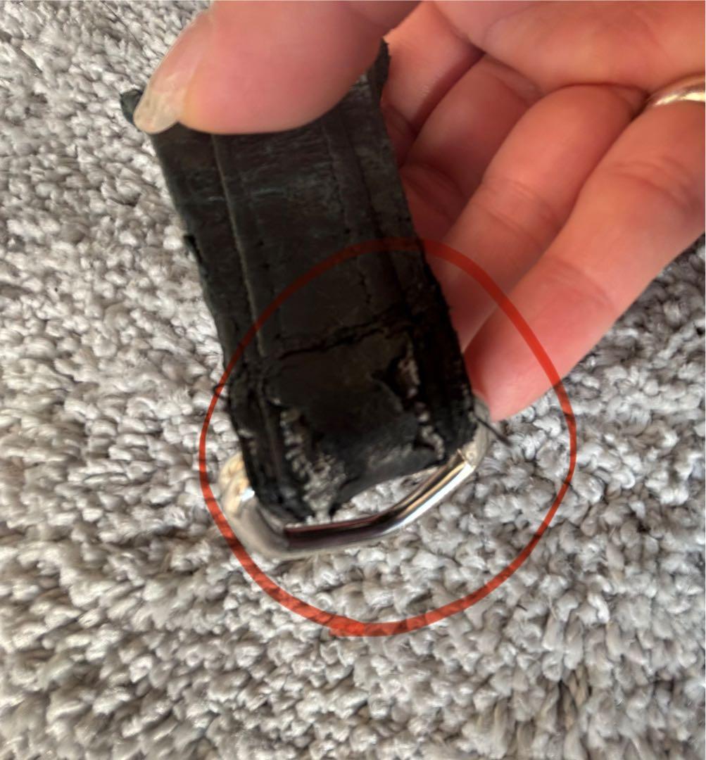 KMRii ケムリ 初期 レザー キーホルダー ベルトループ キーフック 黒