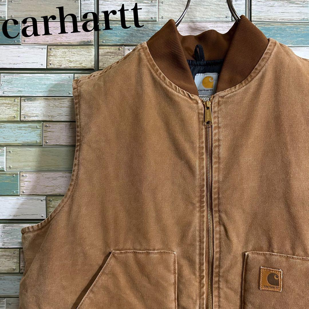 carhartt カーハート　ダックベスト　中綿　キルティングライナー