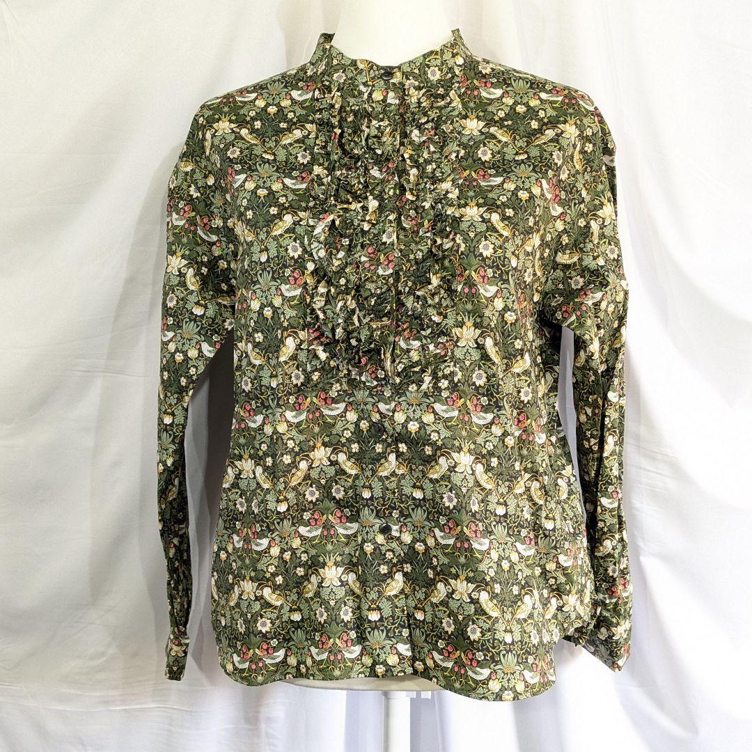 【新品未着用】ウェルベック　WM　リバティープリント　フリル長袖ブラウス