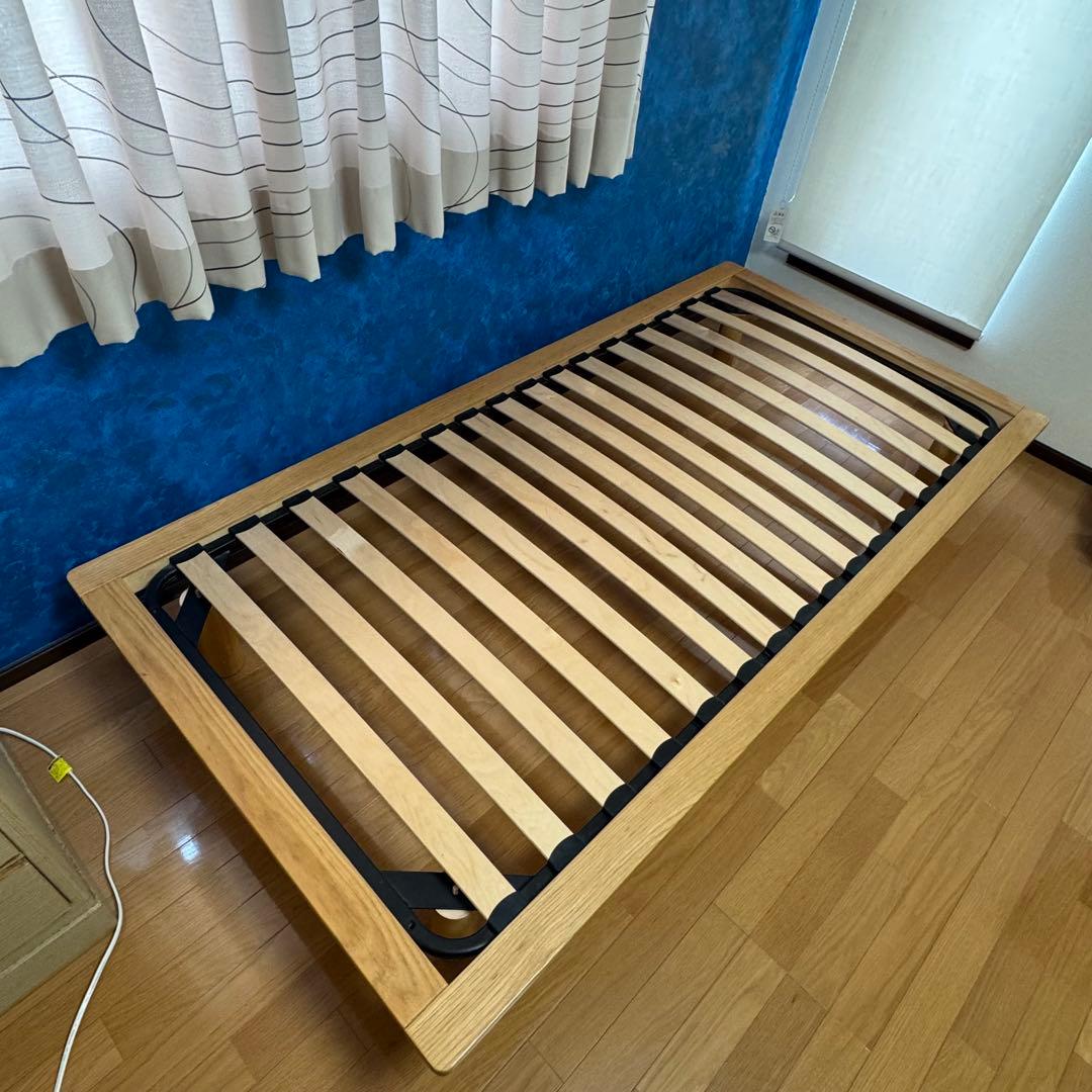 s*︎様 無印良品 ベッドフレーム・シングル・オーク材 脚のみ取り外し可能 MU