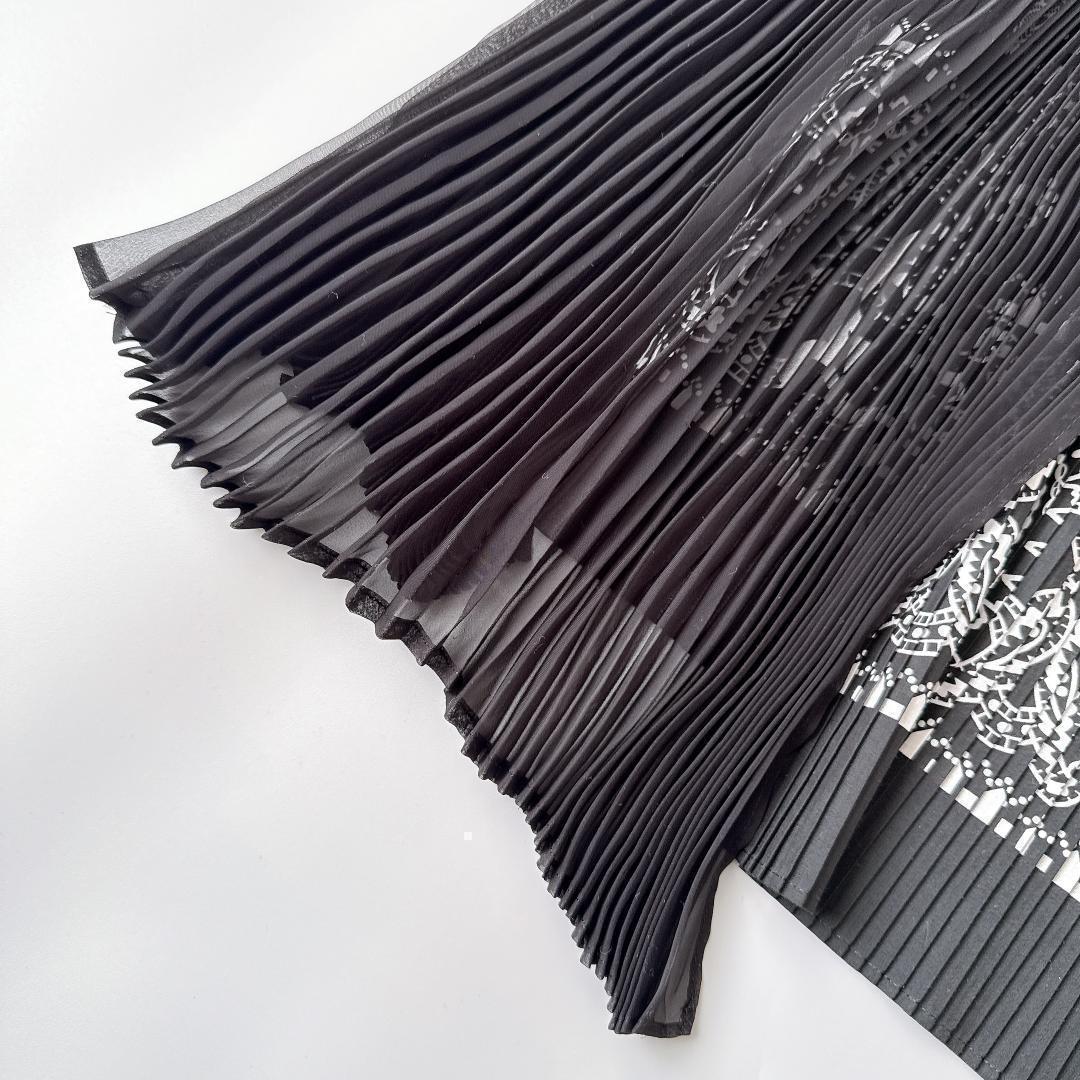 美品　sacai サカイ　レースプリーツトップス ノースリーブ ペイズリー柄