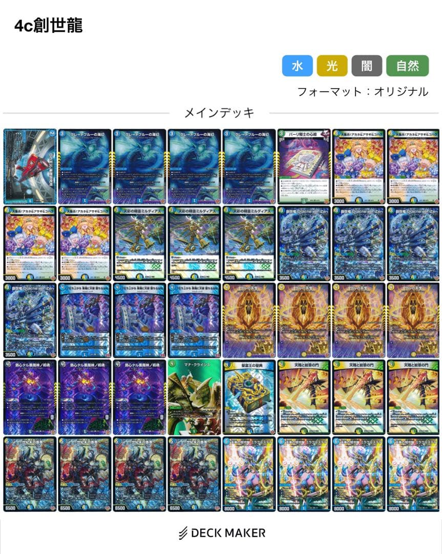 4c創世龍　紅蓮選手優勝構築　ミラクルステラ型