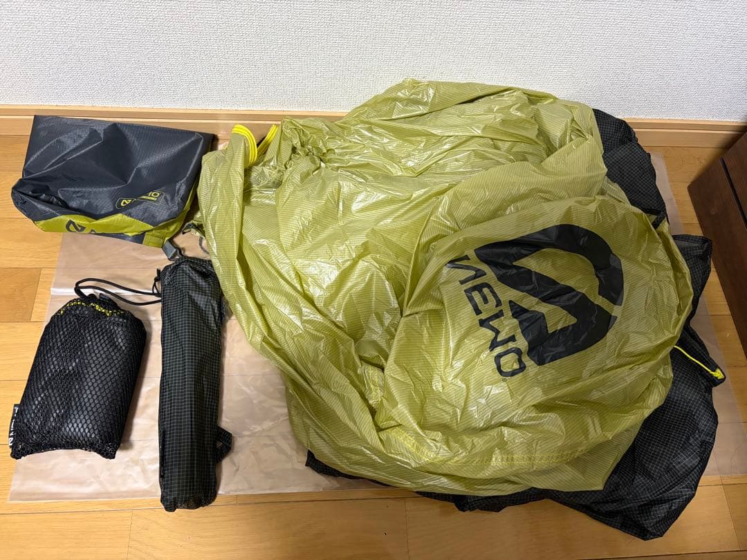 NEMO HORNET OSMO 1P テント　純正フットプリント付き