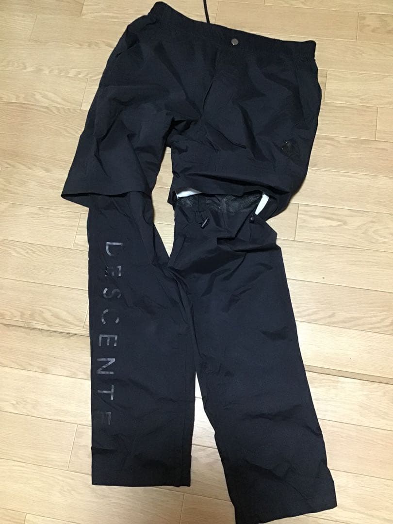 【DESCENTE GOLF/デサント】ナイロンセットアップ/M★黒★メンズ