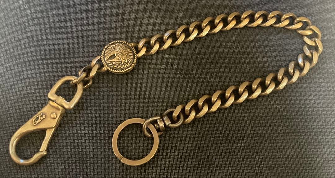 CALEE キャリー　ウォレットチェーン　真鍮　廃盤品