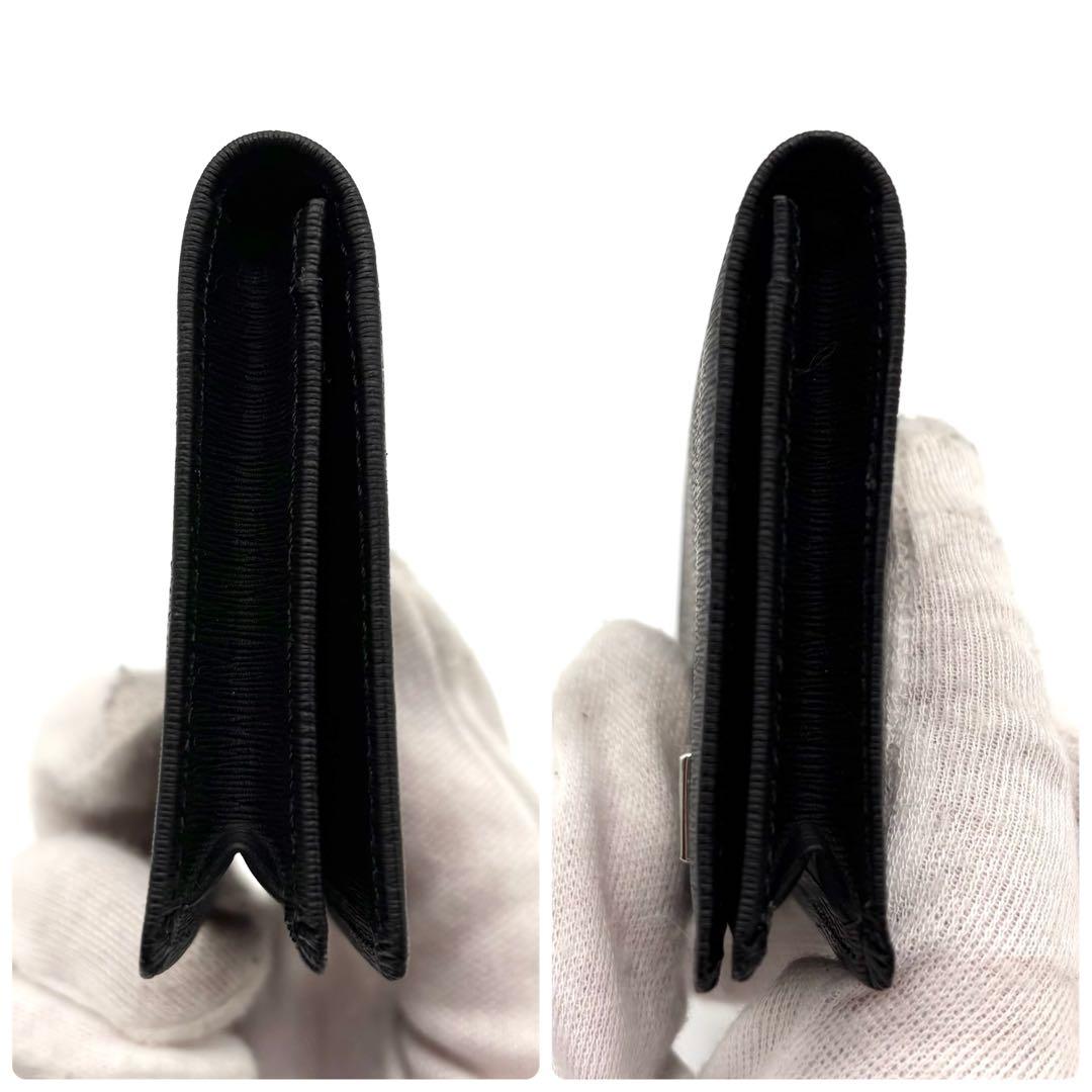 【未使用級】ポーター カレント カードケース 名刺入れ レザー ブラック