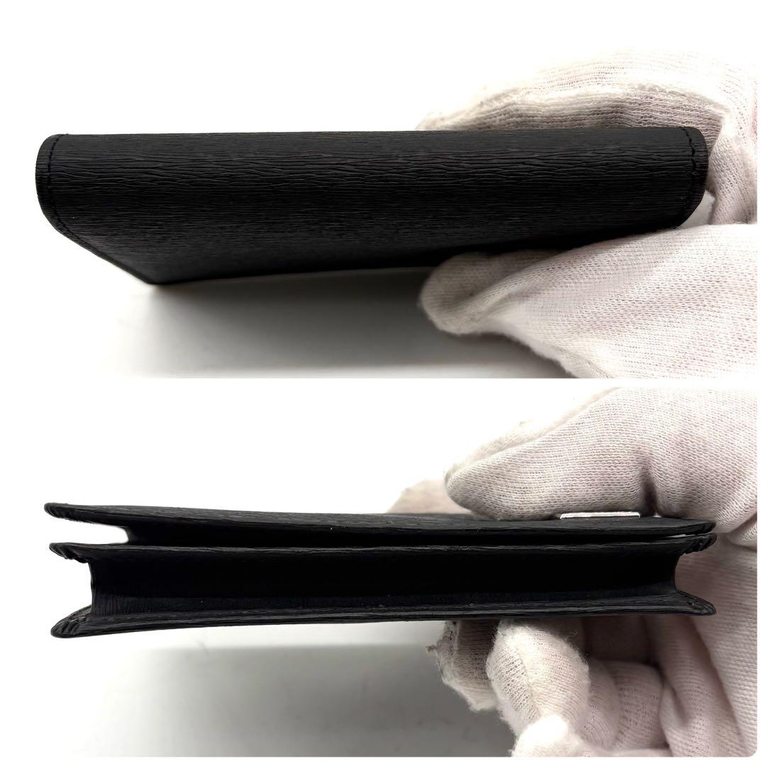 【未使用級】ポーター カレント カードケース 名刺入れ レザー ブラック