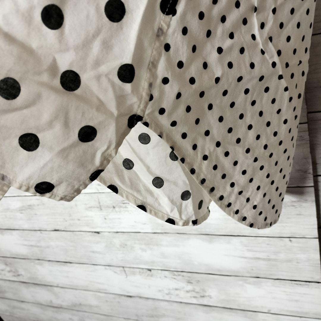 ワイズ ヨウジヤマモト ドッキングシャツ ブラウス ドット柄 コットン 綿