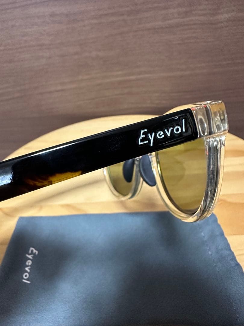 Eyevol LEIFER Ⅲ 偏光レンズ サングラス クリア ベッコウ