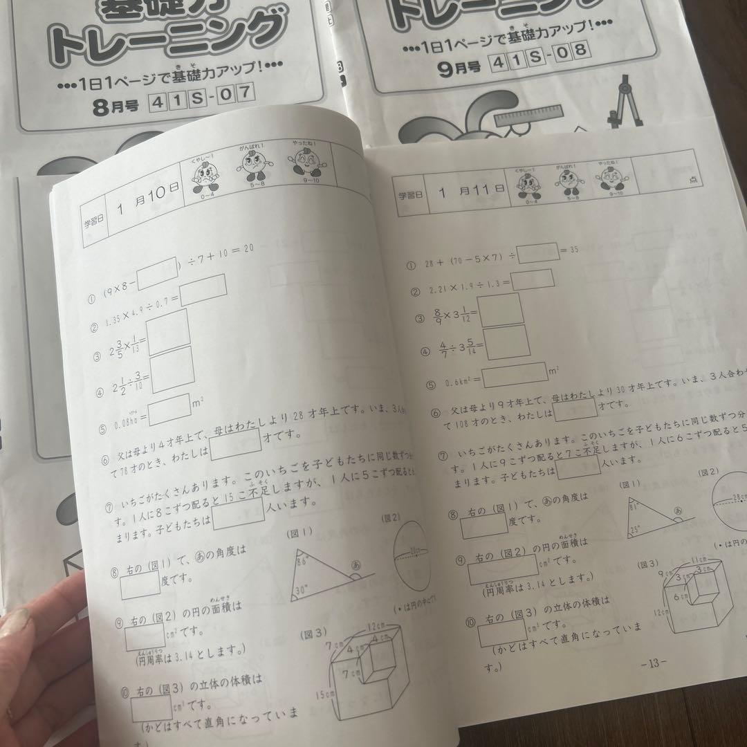SAPIX 小学校4年 算数 基礎力トレーニング　一年分　25年度版