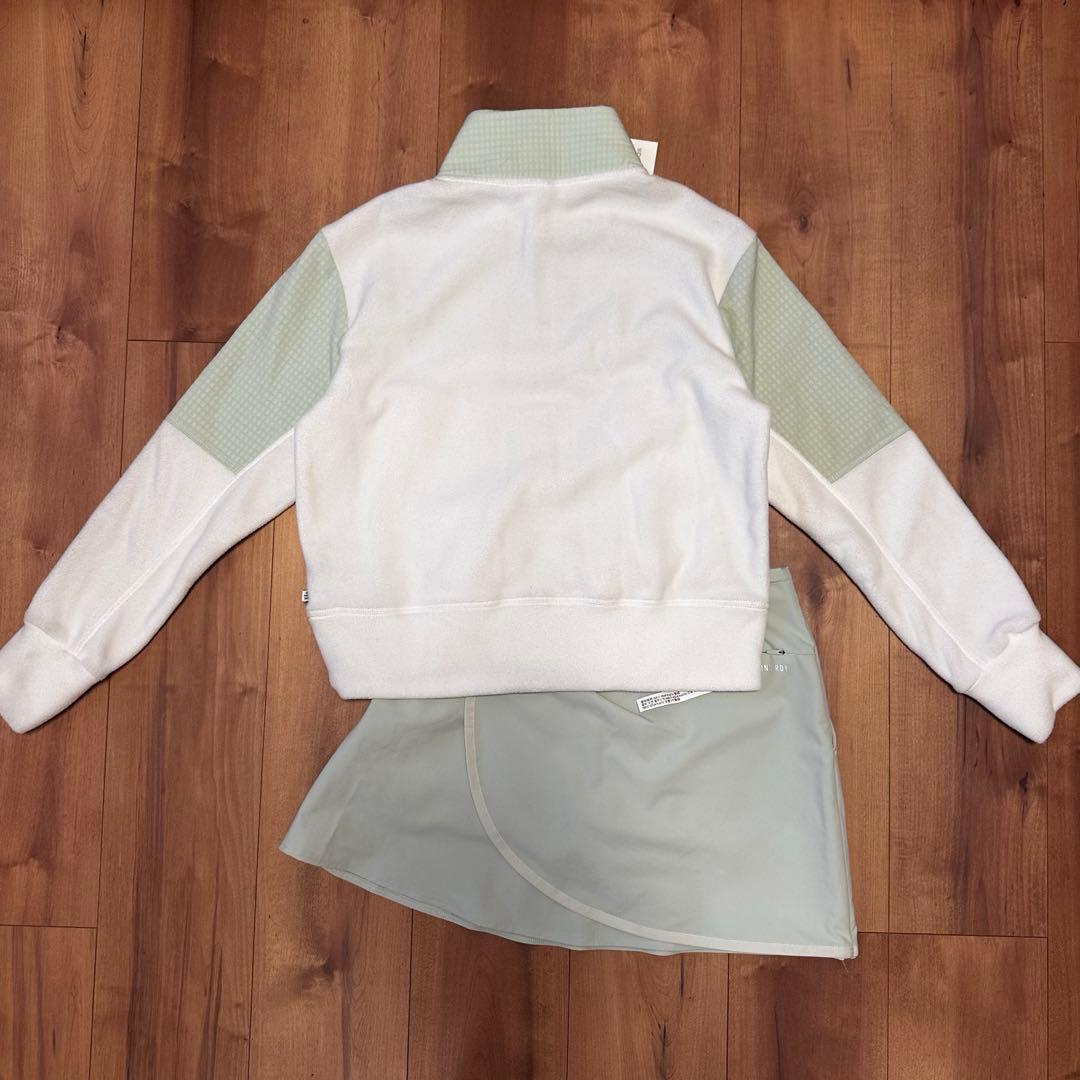 フリース　裏起毛　ショート丈　防風　フレアスカート　セットアップ　秋冬　可愛い