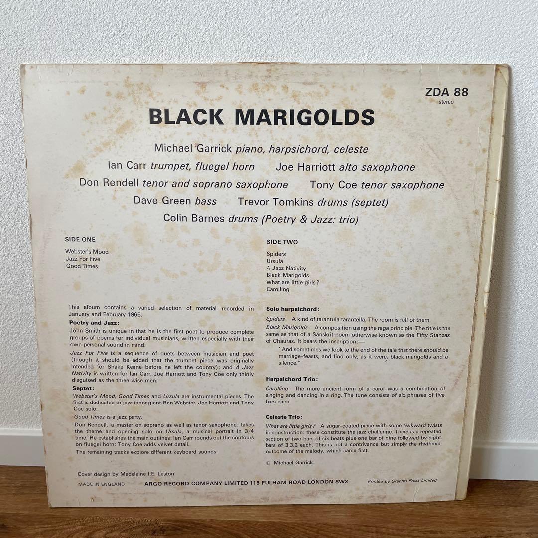 その他 Michael Garrick Septet BLACK MARIGOLDS