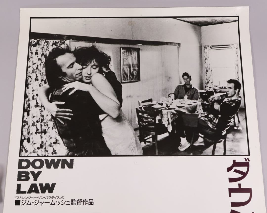 【CM104】B1判 映画ポスター「ダウン・バイ・ロー」トム・ウェイツ 白黒