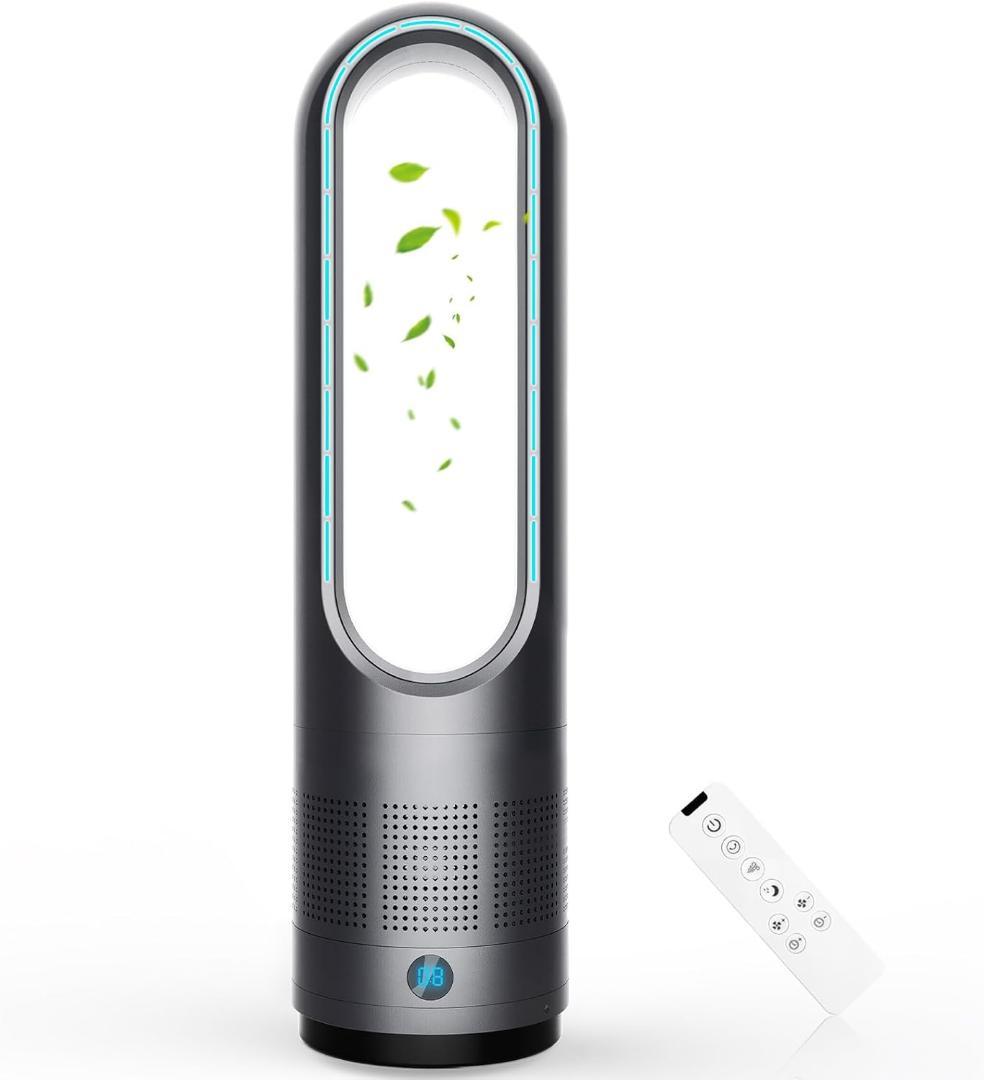 yone11様 扇風機 羽根なし タワーファン DCモーター 省エネ 一年中使