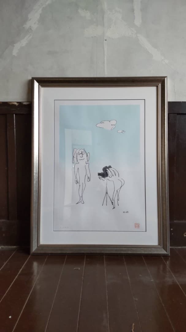 ジョン・レノン 作画 絵画『smaile number five Film』