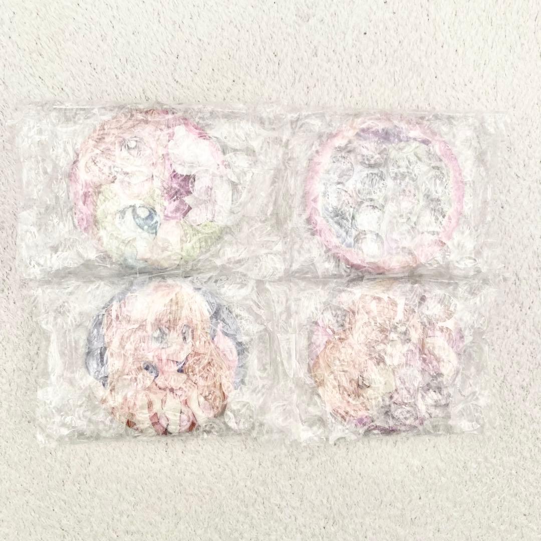 ぴちぴちピッチ　スクエア缶バッジコレクション　ハート缶バッジ　クリアファイル