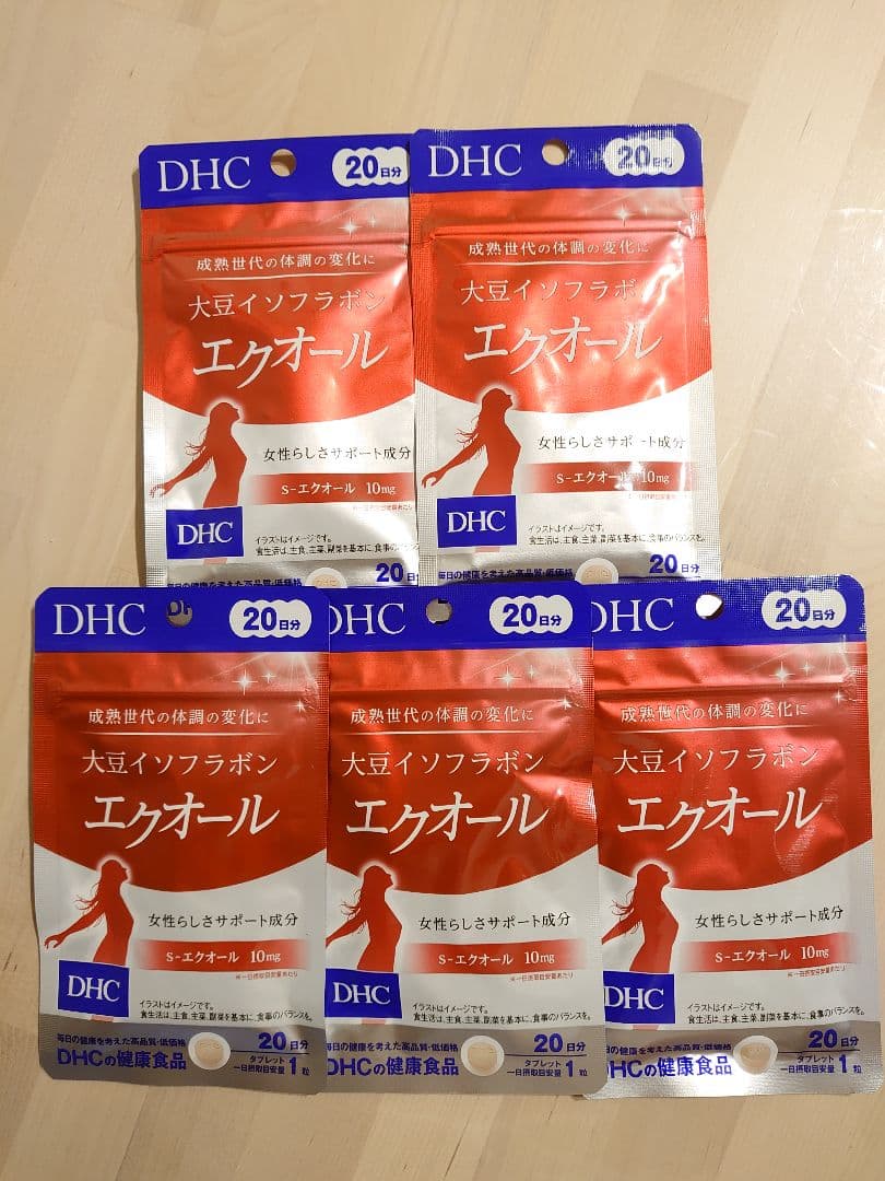 DHC 大豆イソフラボン エクオール 20日分 20粒 5袋