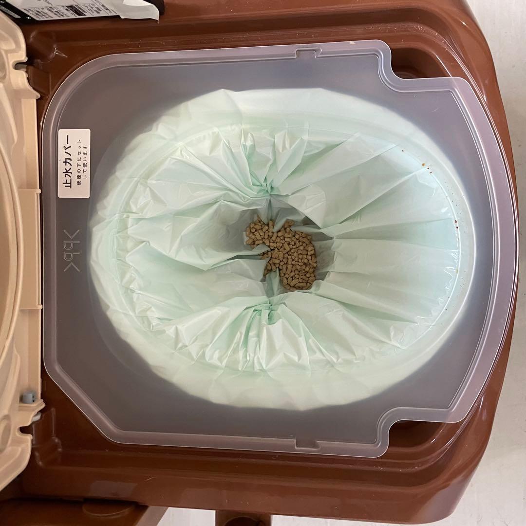 美品 安寿 ラップポン 家具調トイレセレクトR 自動ラップはねあげタイプ