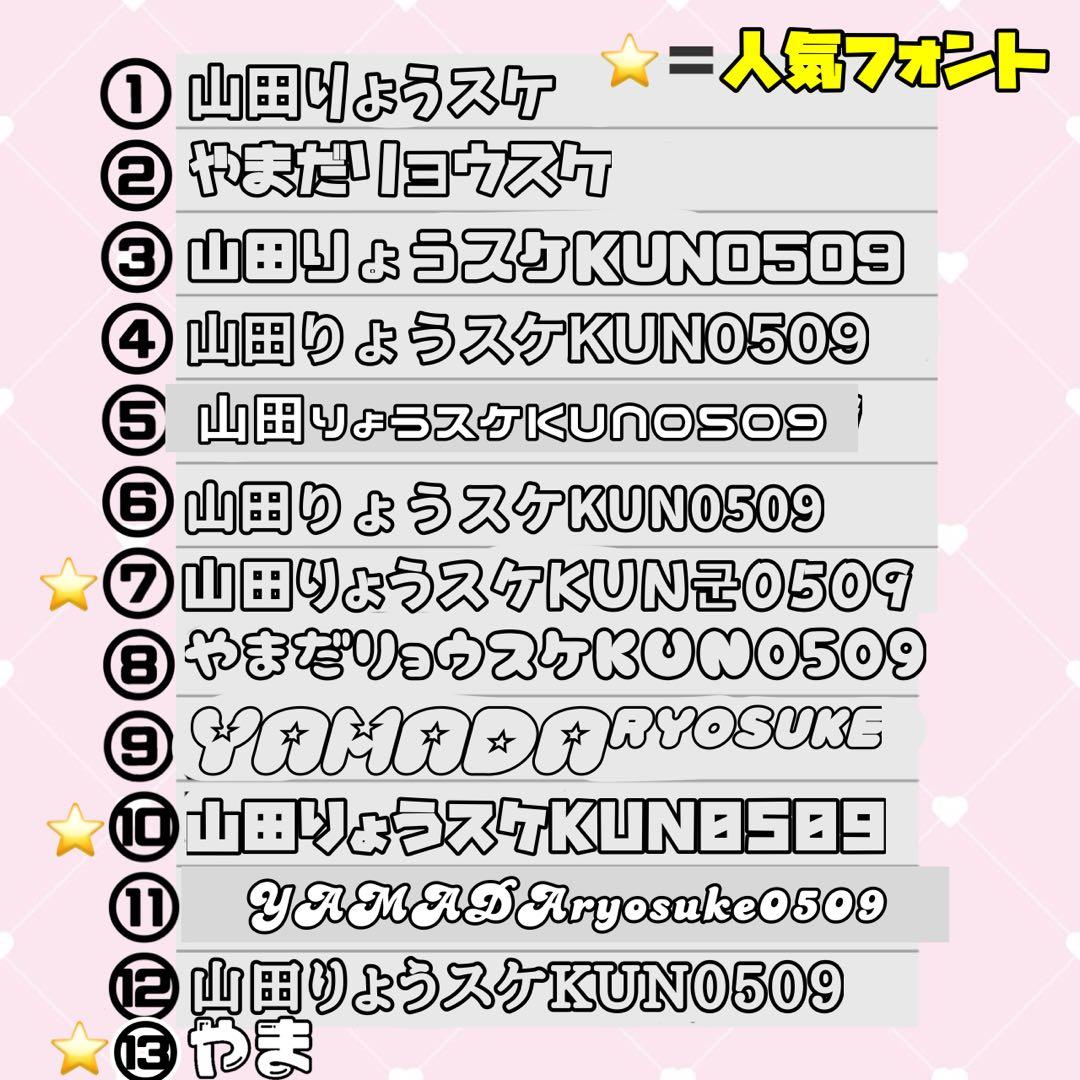 mii様 うちわ文字 文字パネル