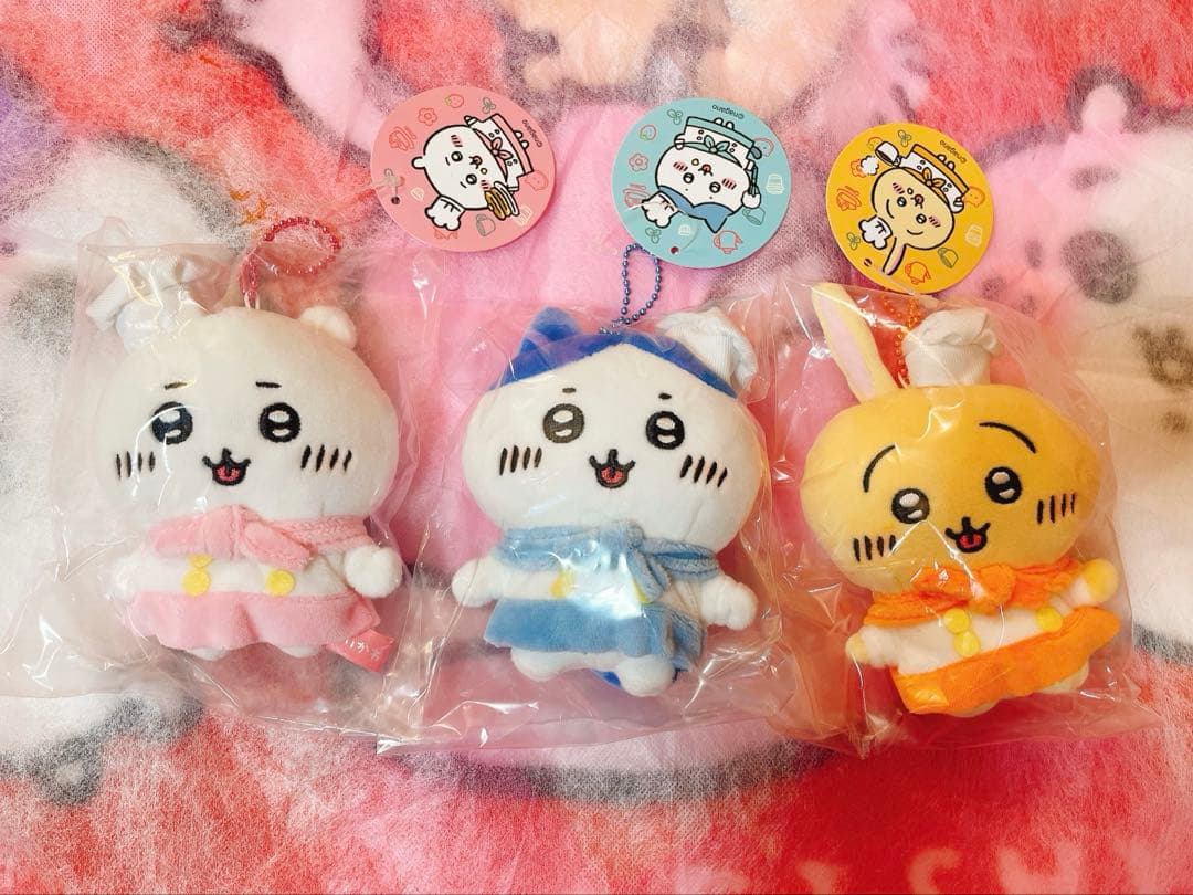 ちいかわ カフェのコックさんマスコット 3点セット