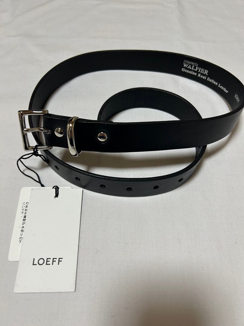 【新品未使用】＜LOEFF＞スクエアバックル ベルト