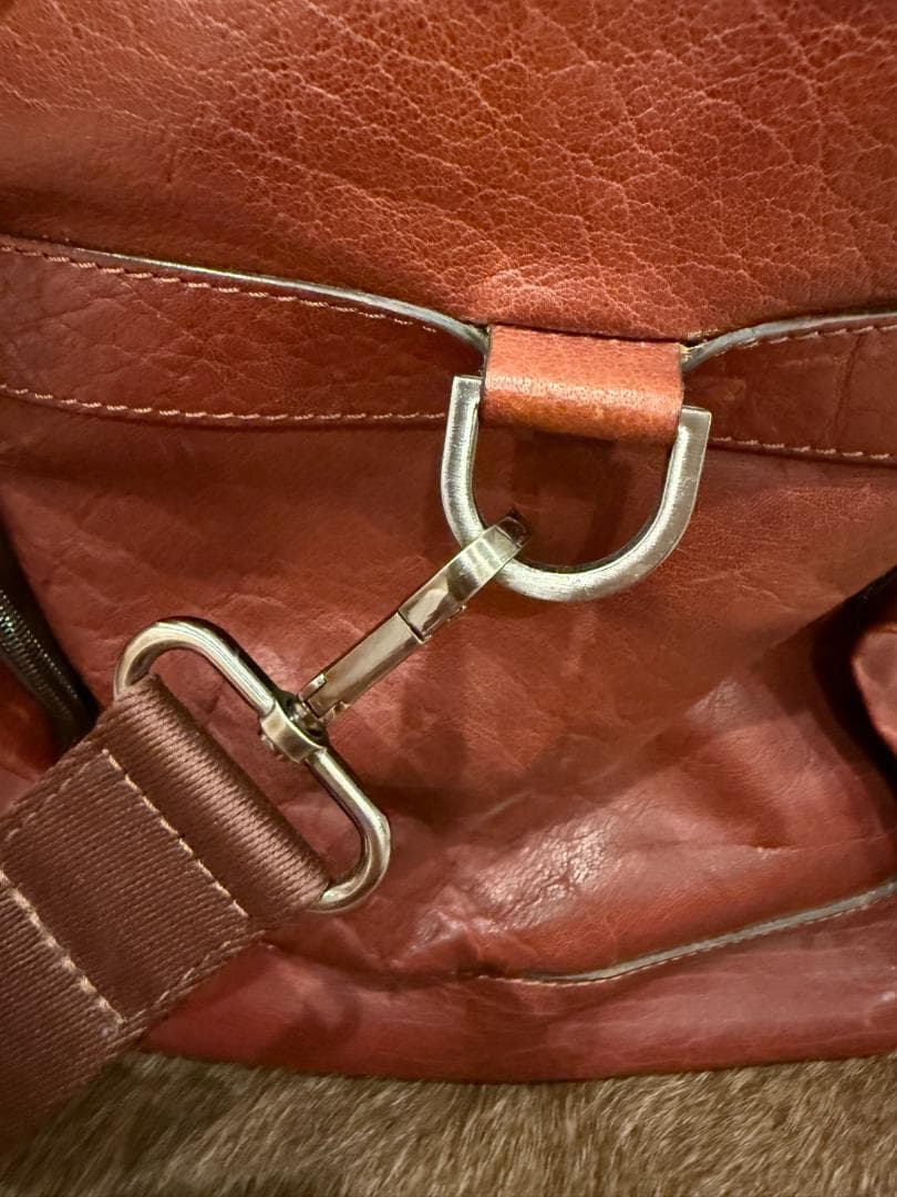 本革 ボストンバッグ 北欧 Saddler 高級ガーメントバッグ