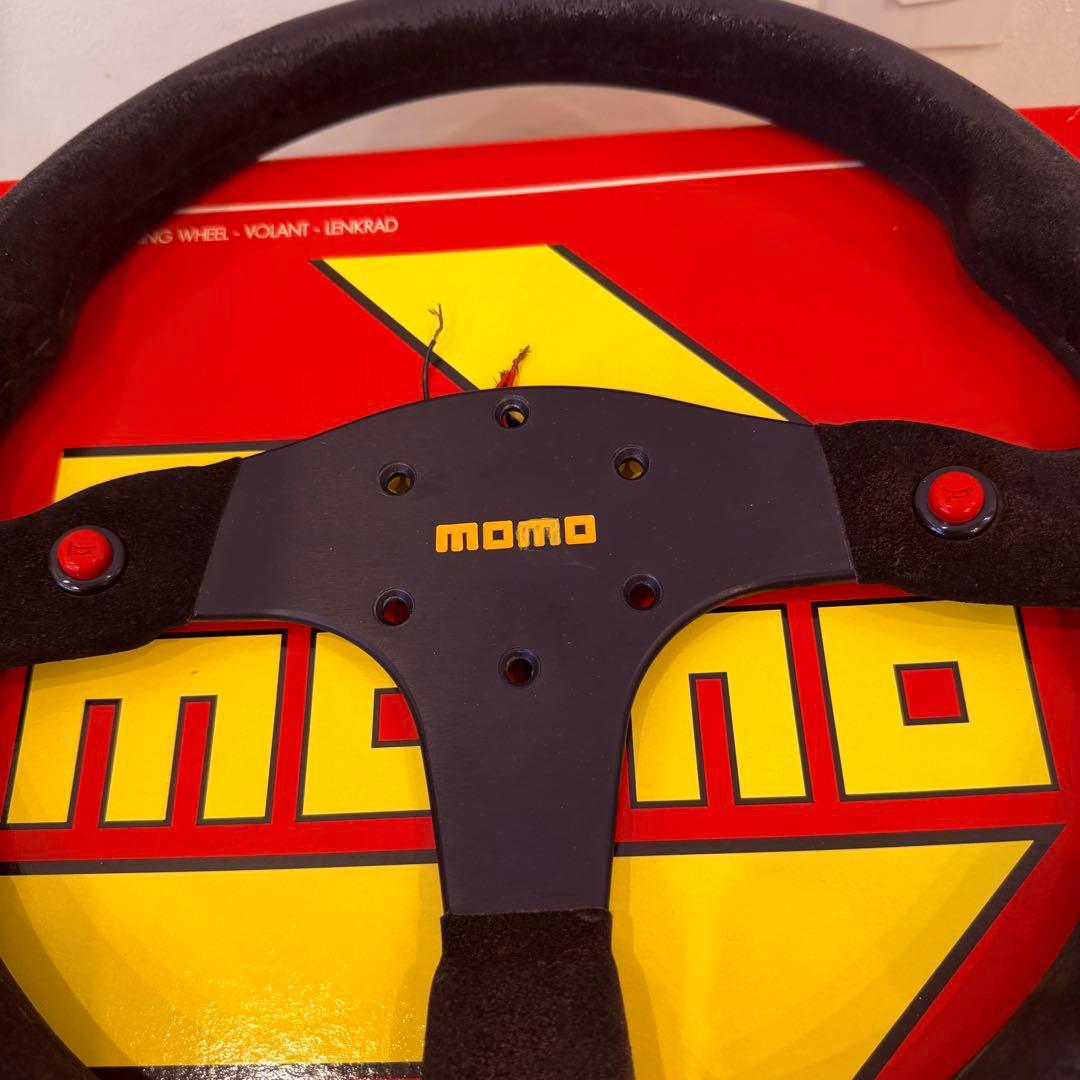 MOMO ステアリング スエード ハンドル 自動車 希少