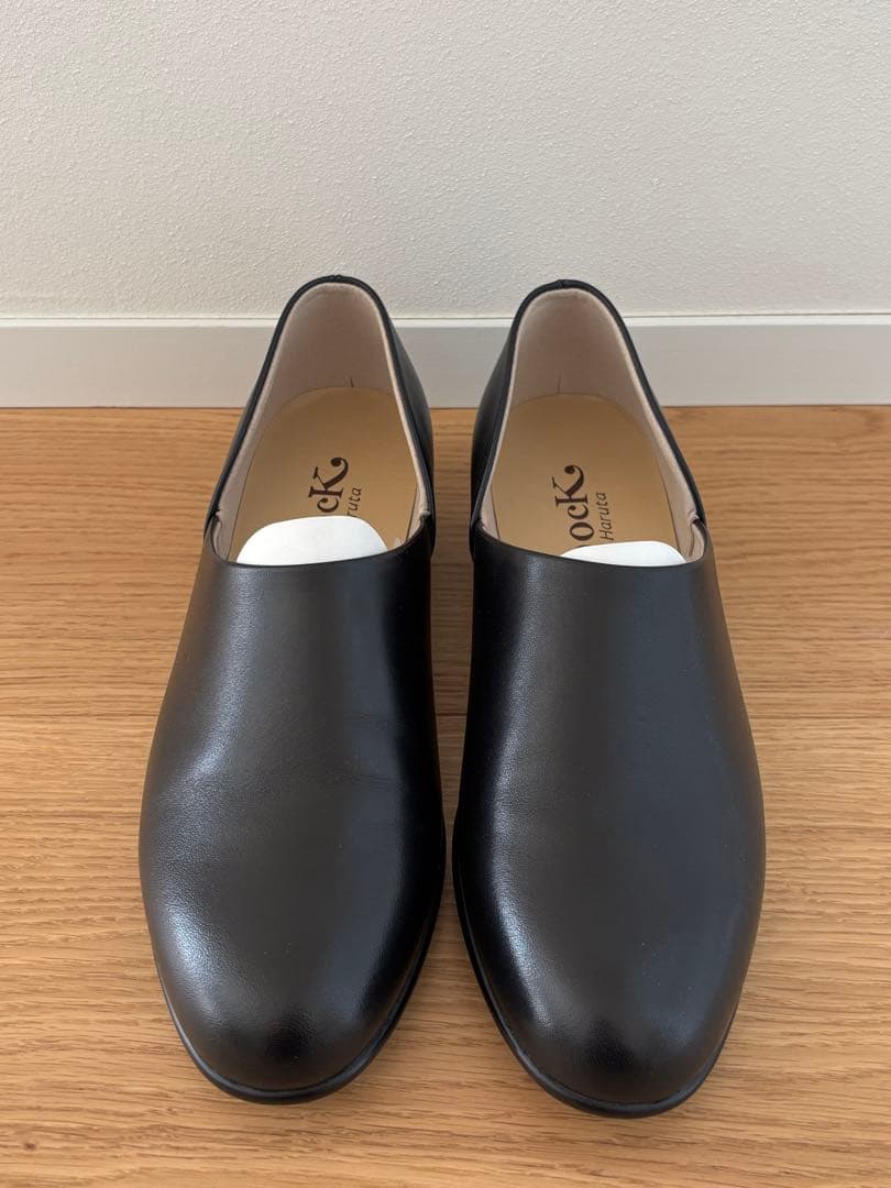 HARUTA スムース素材のスポックシューズ #SD150 ブラック25EE