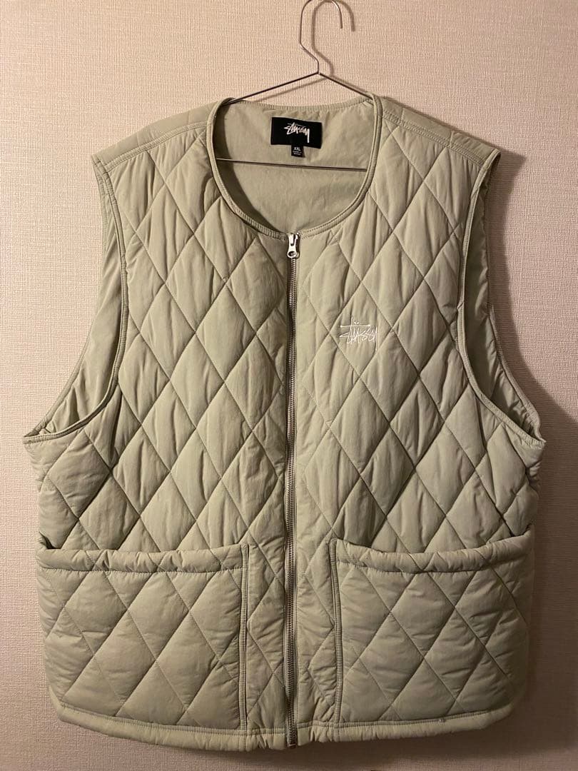 stussy ライトグリーン　ベスト XXL