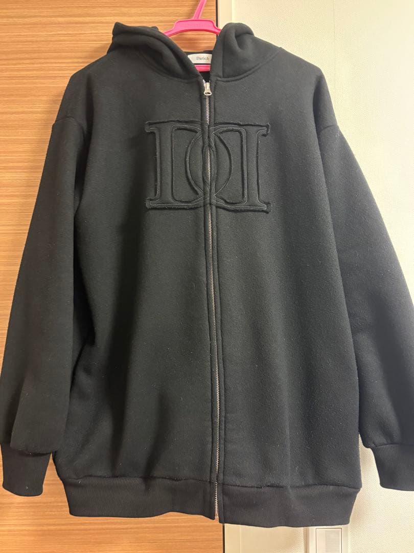 Darich アップリケDDロゴパーカー　BLK