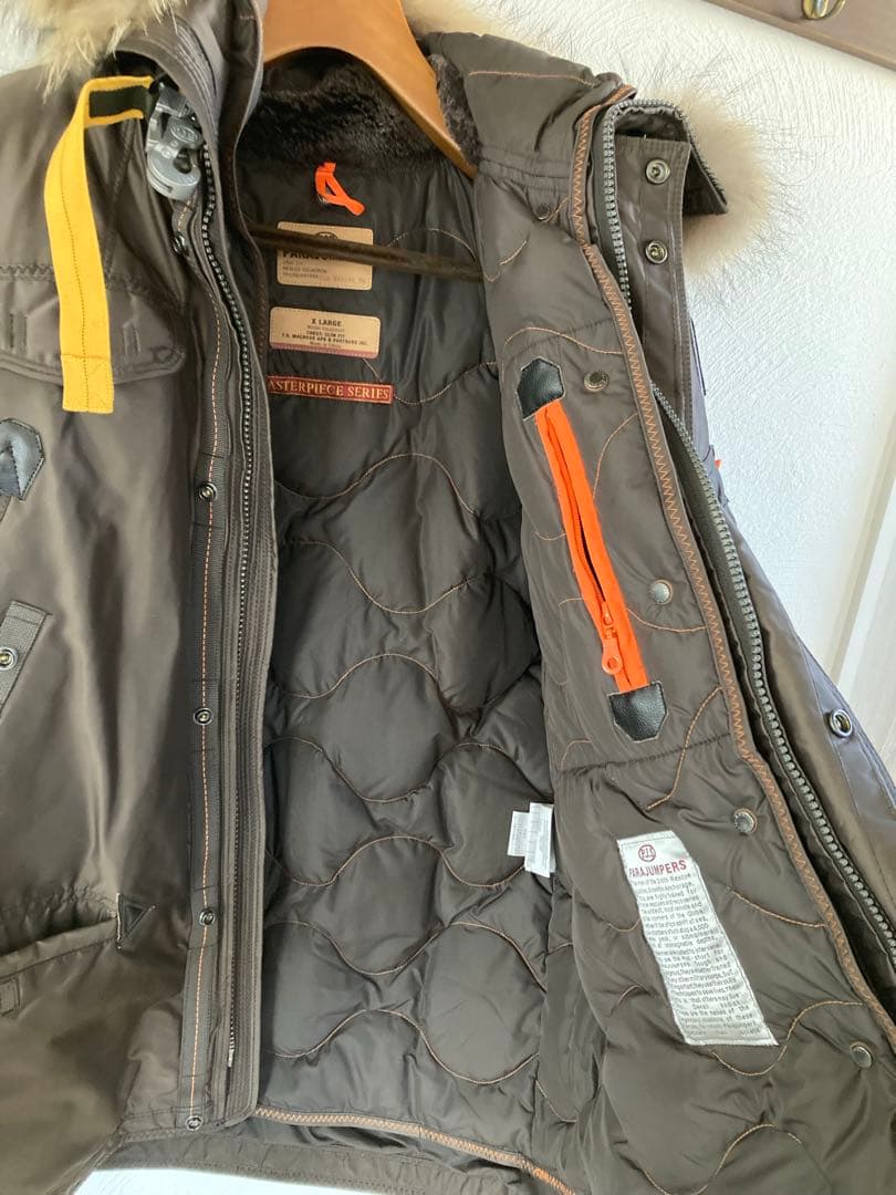 【希少XL】PARAJUMPERS パラジャンパーズ 高級ダウン ライナー着脱可