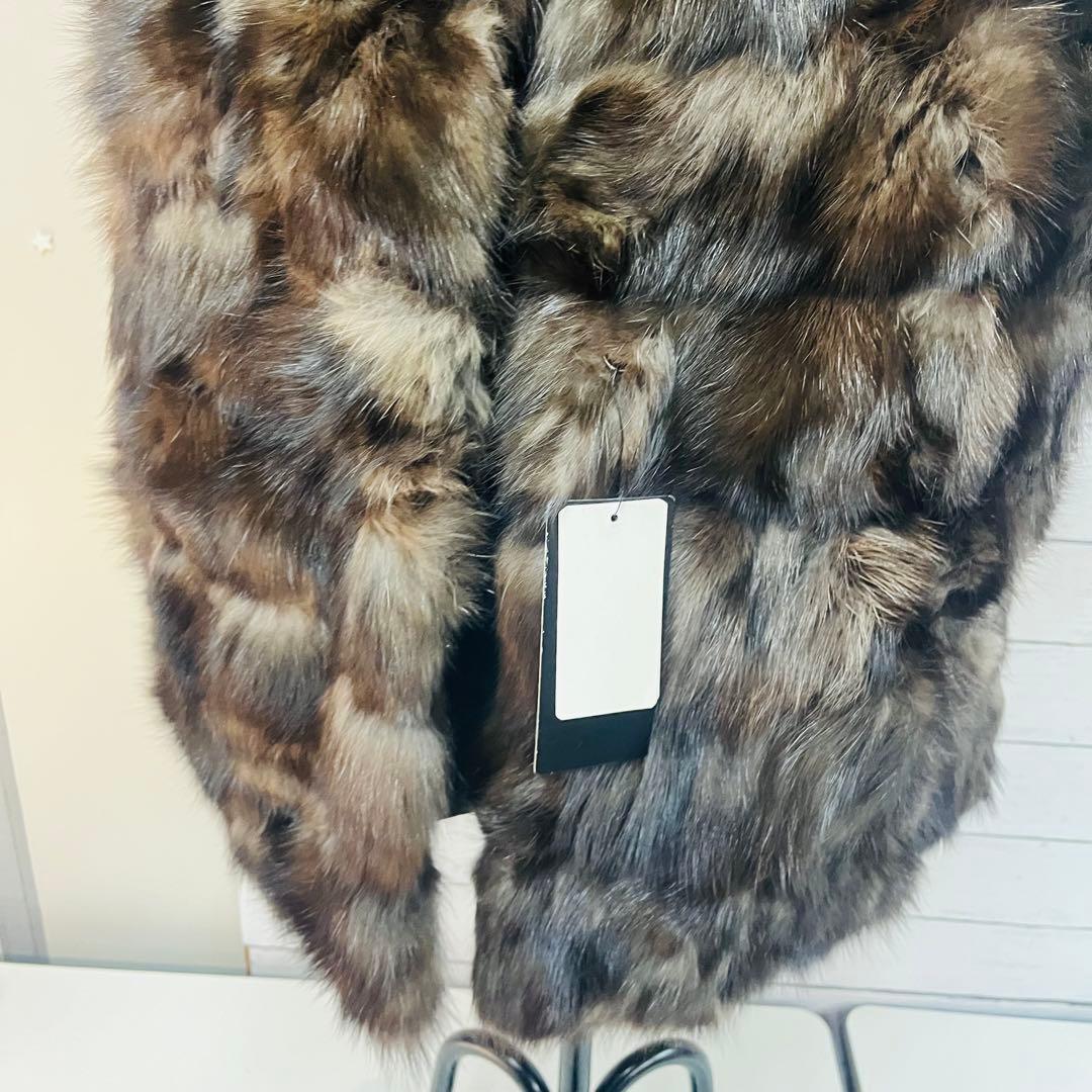 KF15【大特価】VIOLETA ロシアンセーブルベスト ブラウン