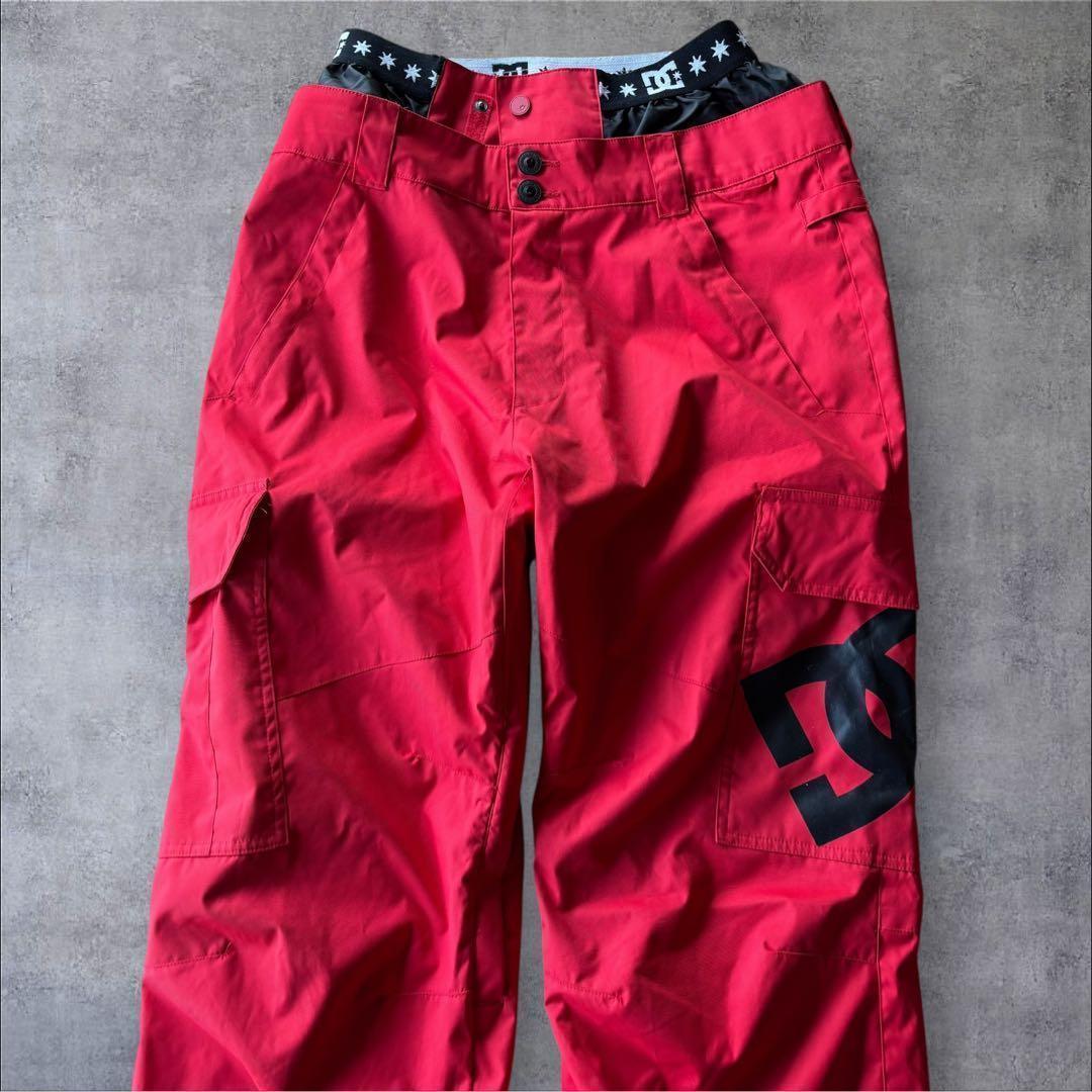 美品✨DC スノーボードウェア ジャケット&パンツセット ブラック×レッド