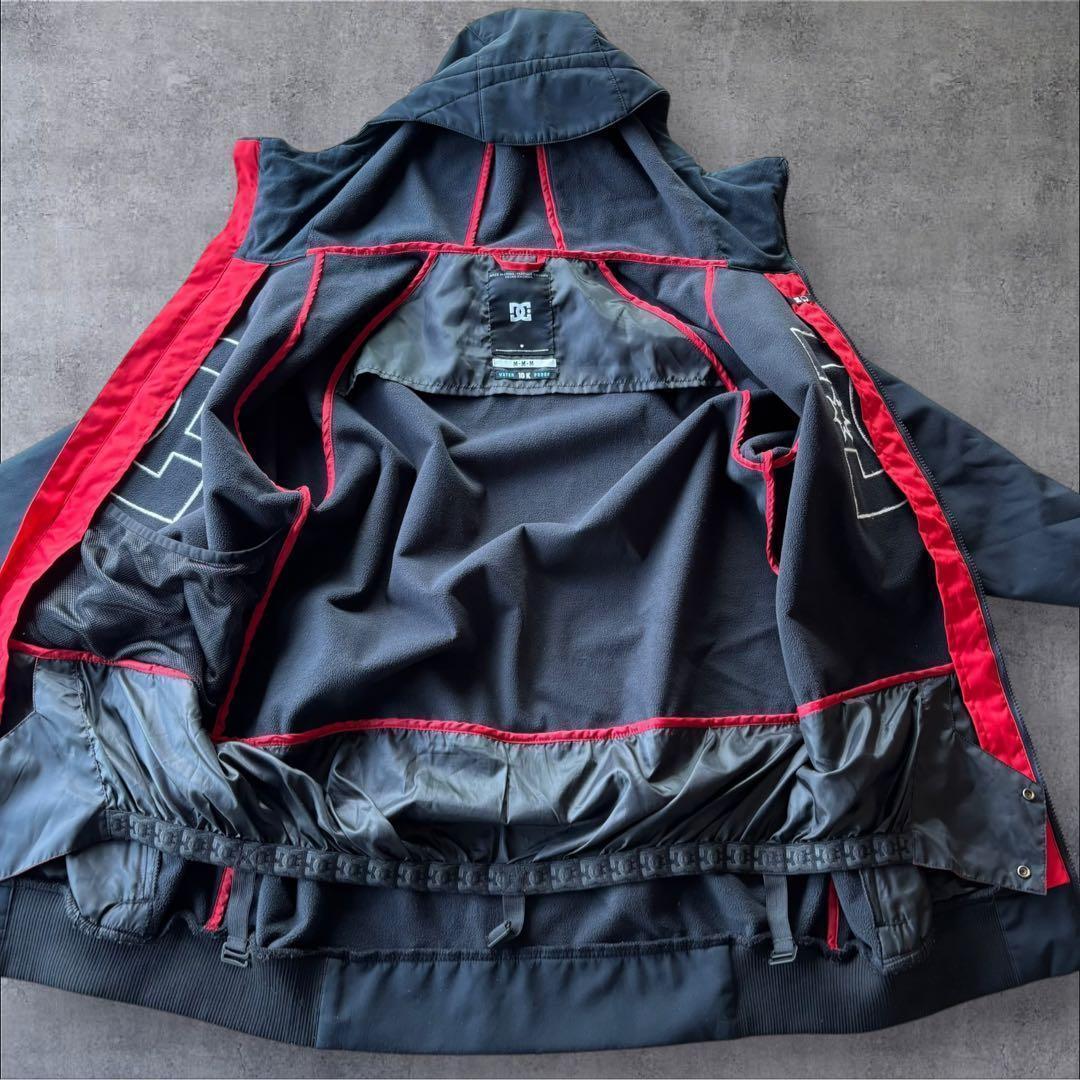 美品✨DC スノーボードウェア ジャケット&パンツセット ブラック×レッド