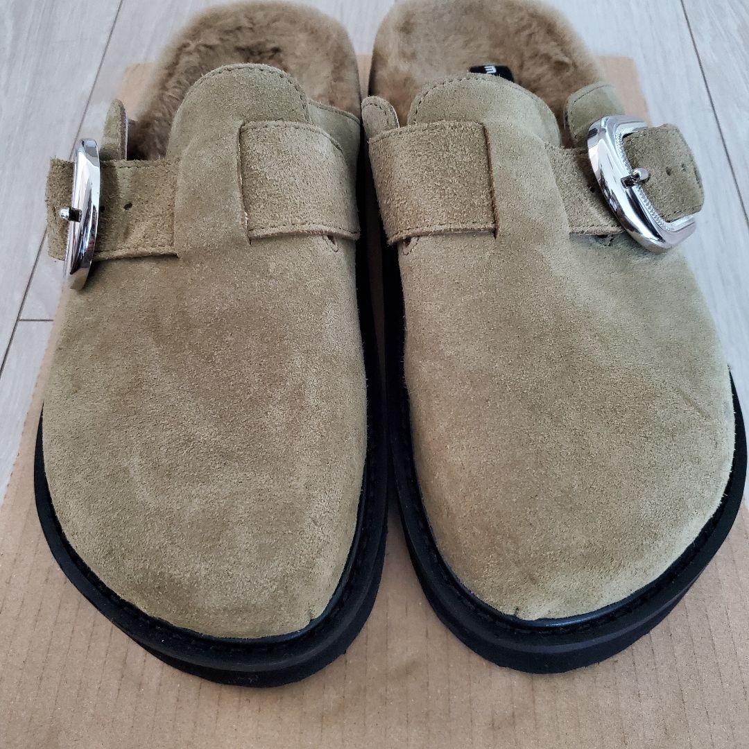 ゆう【MOHI…】スエードビッグベルトボストンサンダル