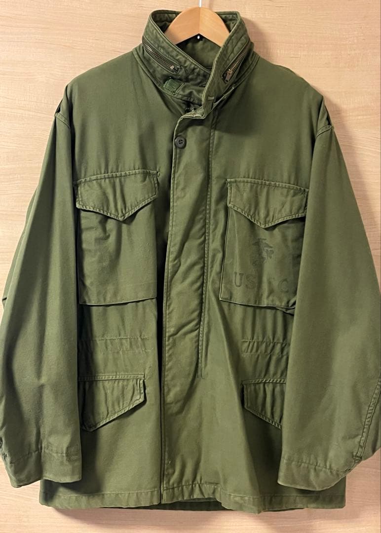米軍実物 ビンテージ ステンシル ミリタリー M-65ジャケット サード USA