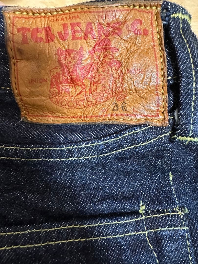 tcbジーンズ40s大戦 セットアップ　42 /36 赤タブ　Tバック