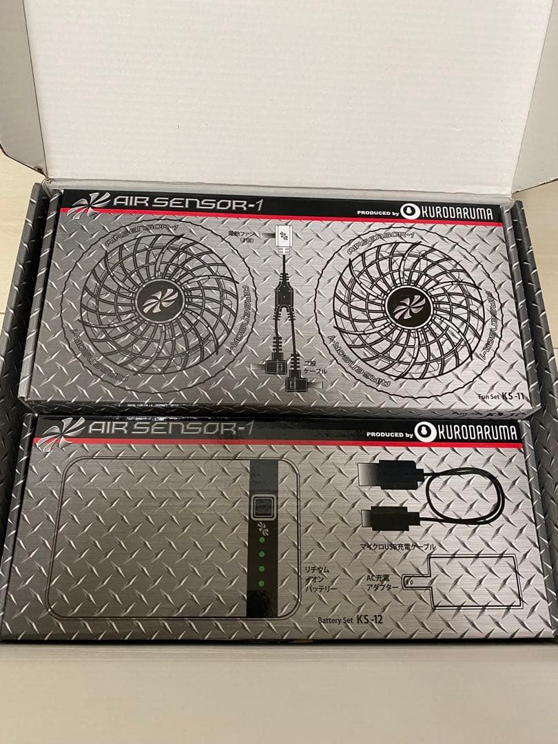 ログハウス　新品クロダルマ　エアセンサーファン　バッテリーフルセットX 6