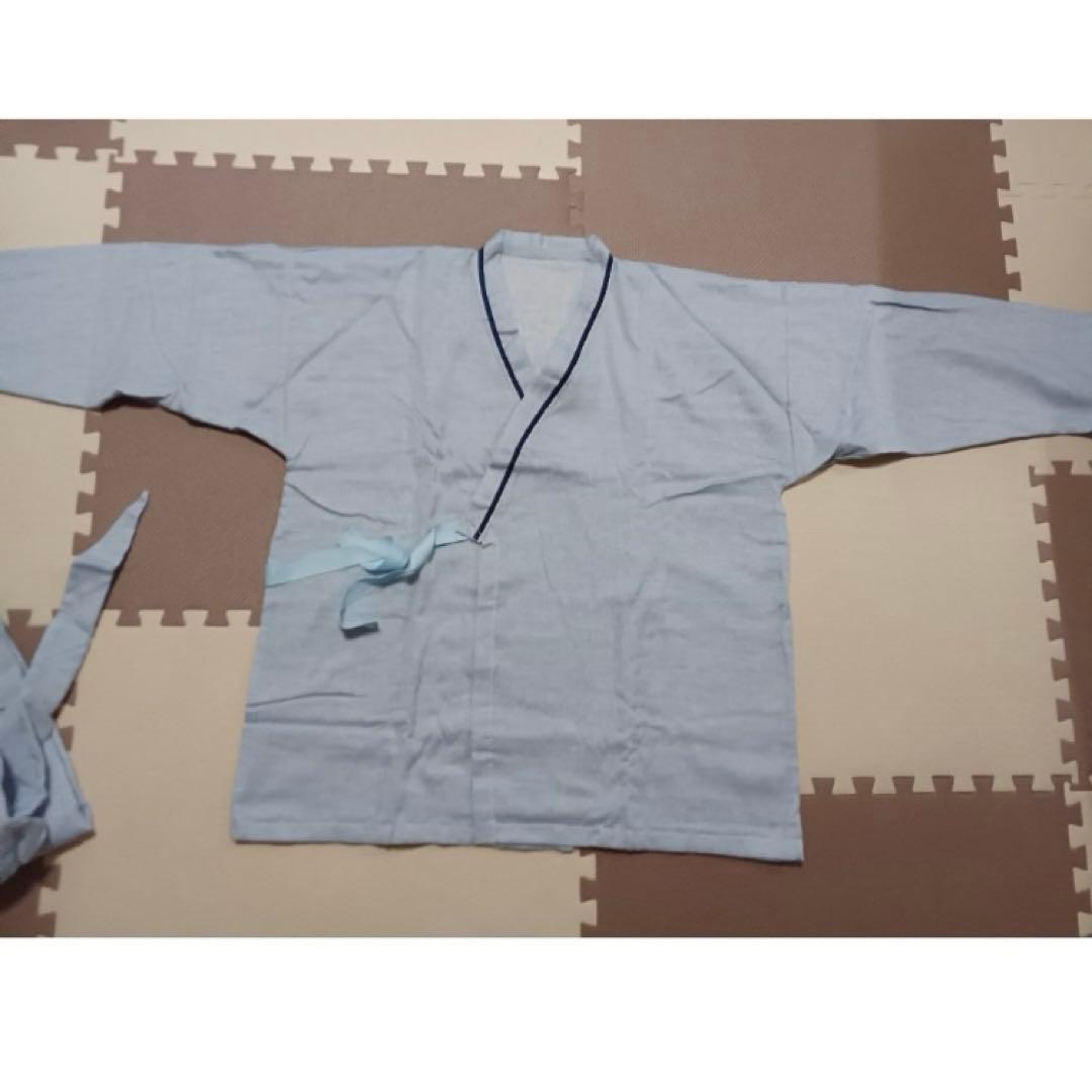 エアリーガーゼ介護用パジャマ 3点セット　ブルー　男女兼用　【新品】