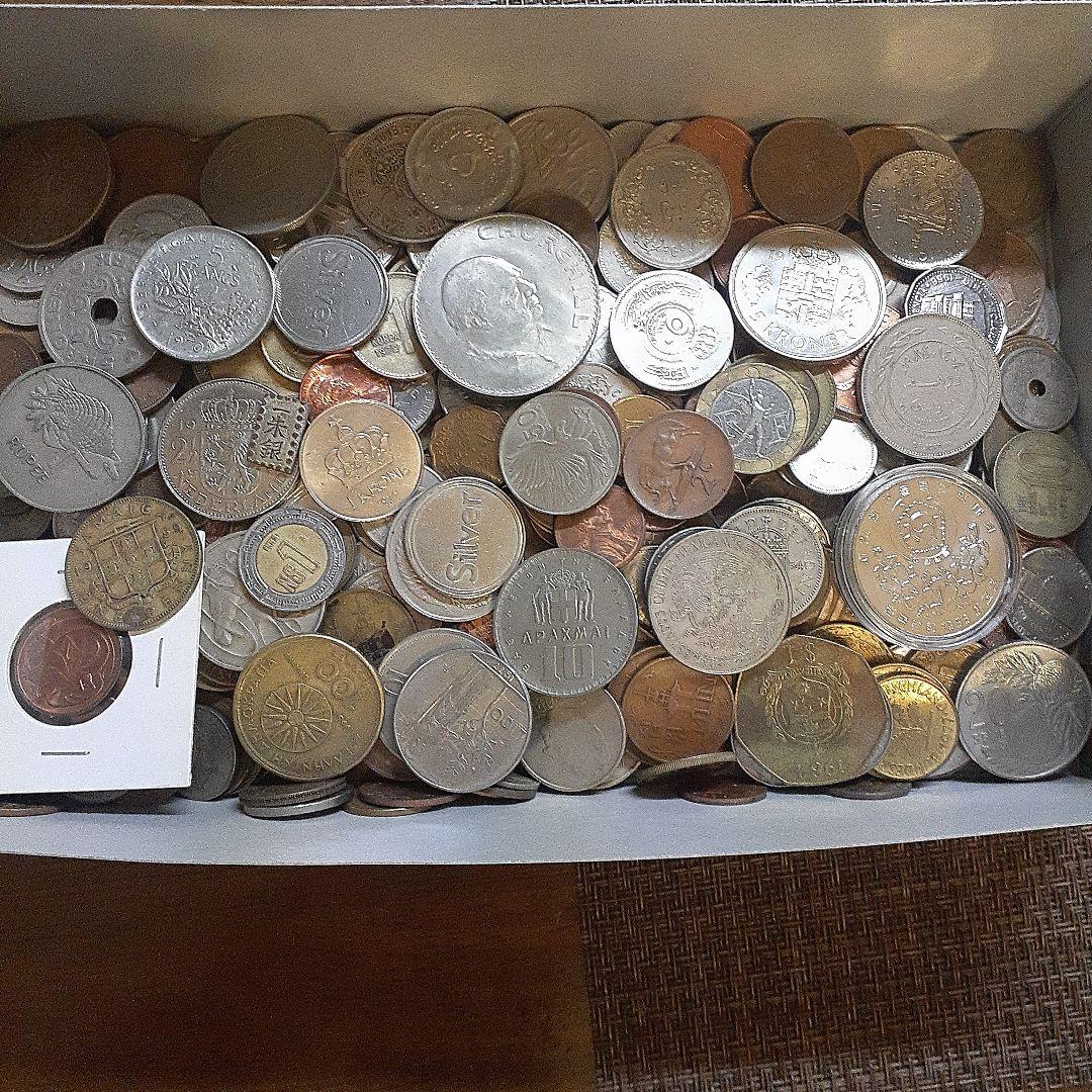 外国硬貨まとめ銀貨銅貨約2キロ