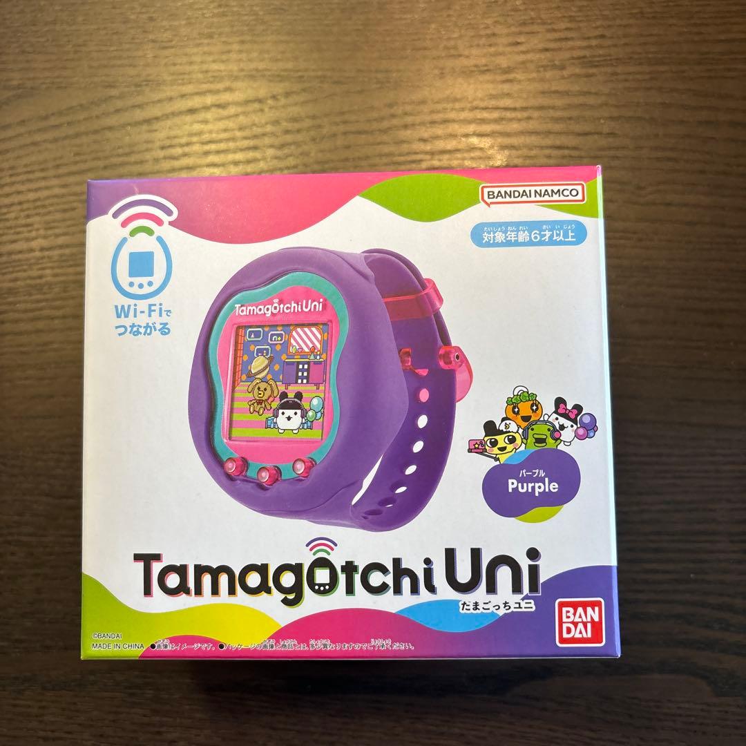 Tamagotchi Uni パープル　ネックストラップ付き