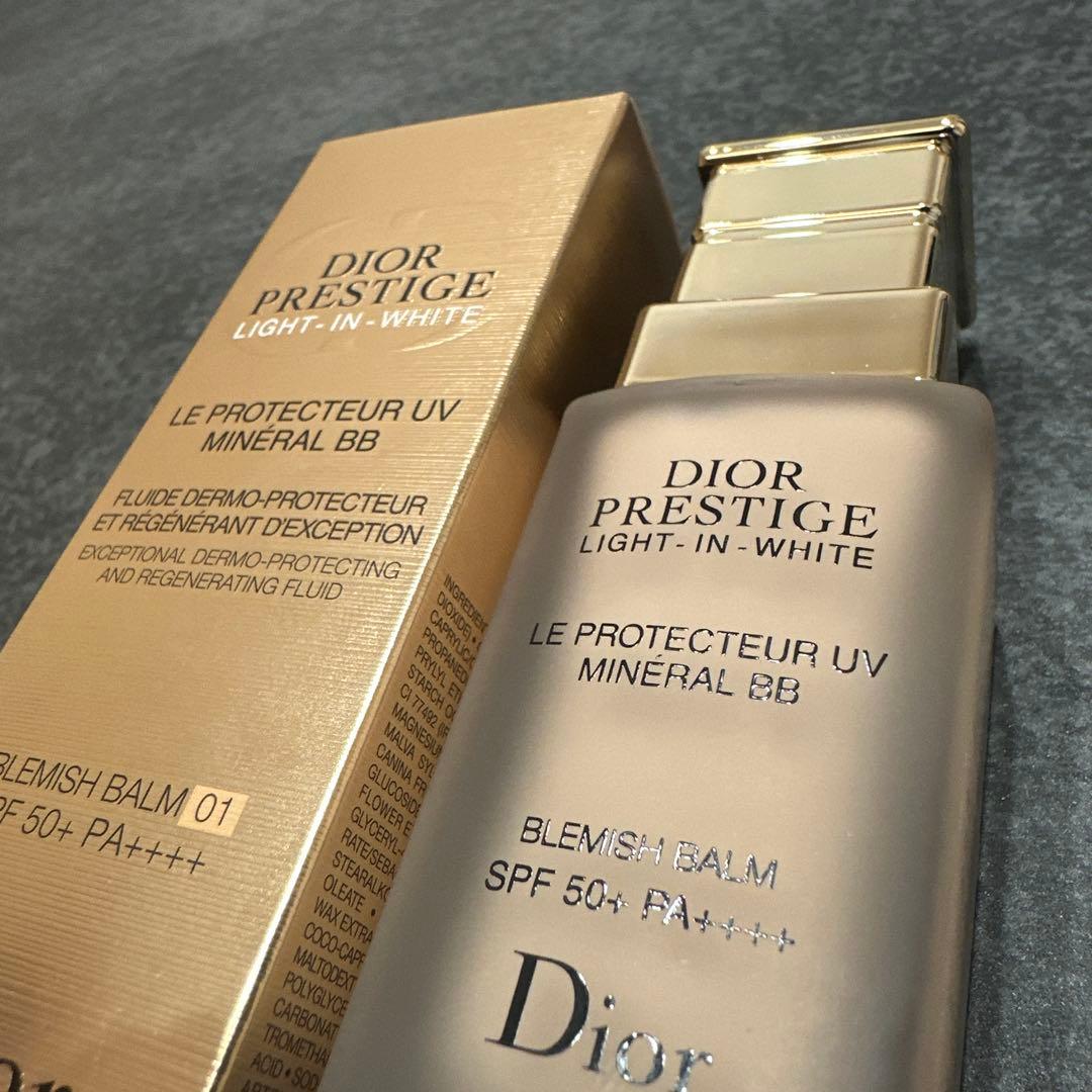 Dior プレステージホワイト　BB 01 UVミネラル　下地　ツヤ肌　ファンデ