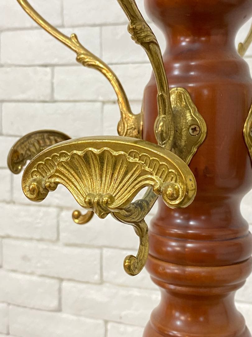 【東京都23区配送無料】アンティーク　ポールハンガー　スタンド　ハンガーラック