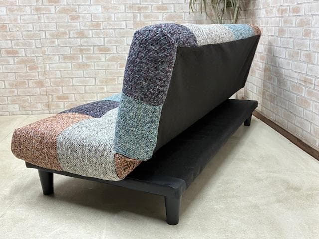ソファーベッド　パッチワーク柄　MIX　ソファ　新品