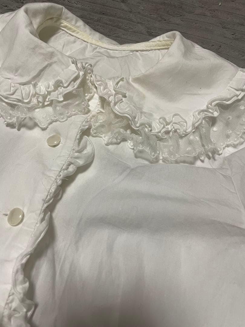 Angelic Pretty ホワイトフリル襟長袖ブラウス