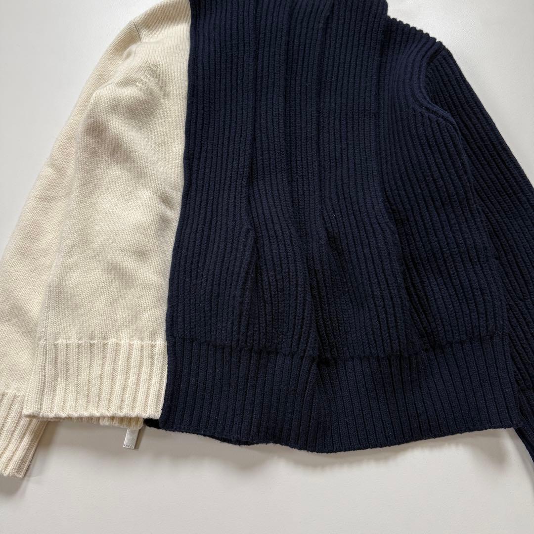 希少✨sacai 21aw Wool Kint Zip up Blouson