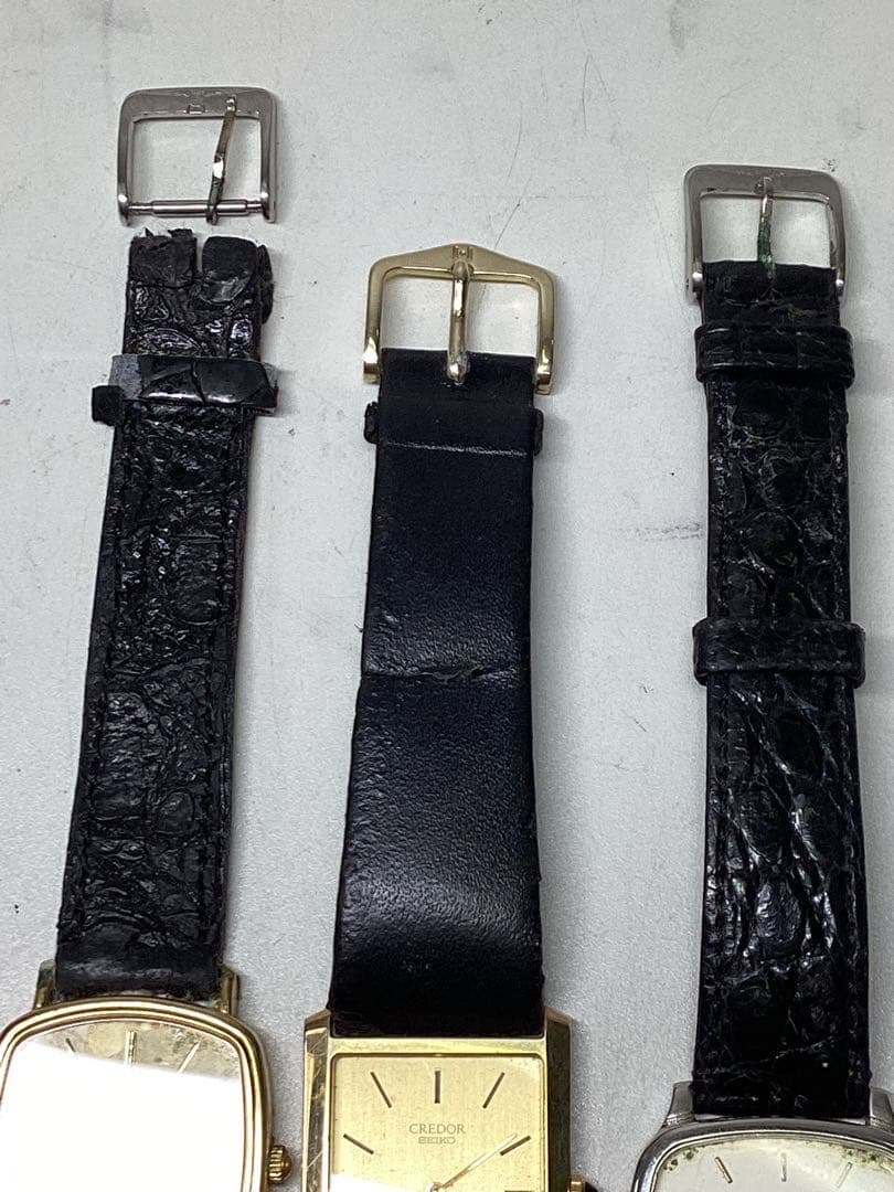 G*i様 ジャンク　LONGINES、SEIKO クォーツ 時計 金色 スクエア