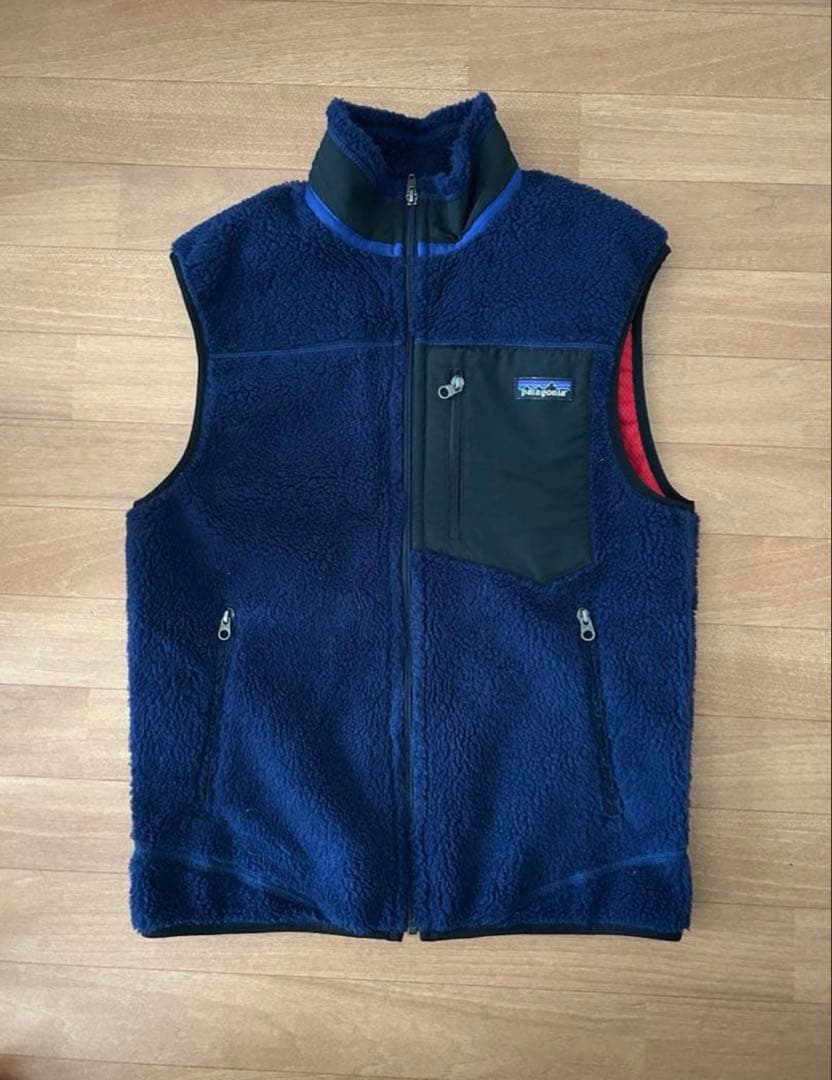 【美品】patagonia ボアベストフリースベスト　メンズS