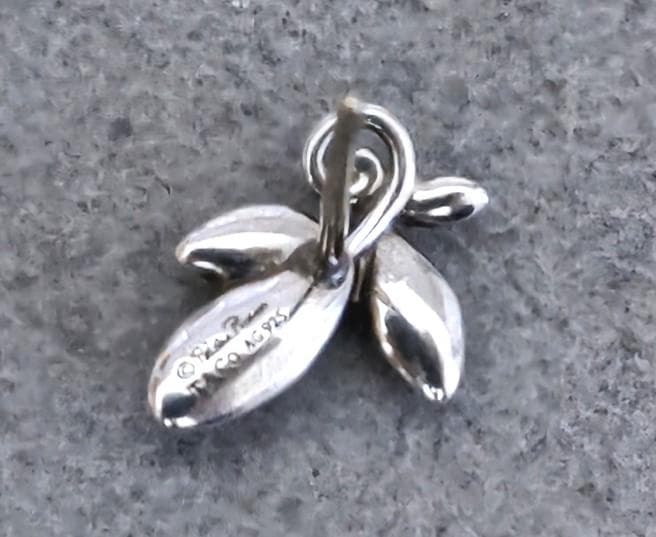 ティファニー　Ag925　オリーブリーフ　ピアス　片耳用　40514